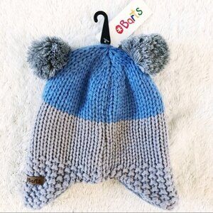 BARTS Infant Knit Winter Hat with Pom Poms